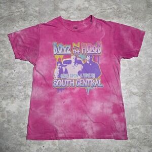 Boyz In The Hood South Central Graphic Tee Pink Tie Dye Size Small